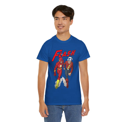 Flash T-Shirt - John Byrne - Barry Allen, Jay Garrick - Golden Age, Silver Age - DC Comics