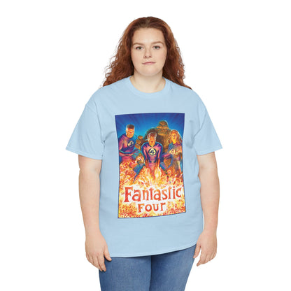 Fantastic Four T-Shirt - Alex Ross Art - Mr. Fantastic, Invisible Woman, Human Torch, The Thing - Marvel Comics