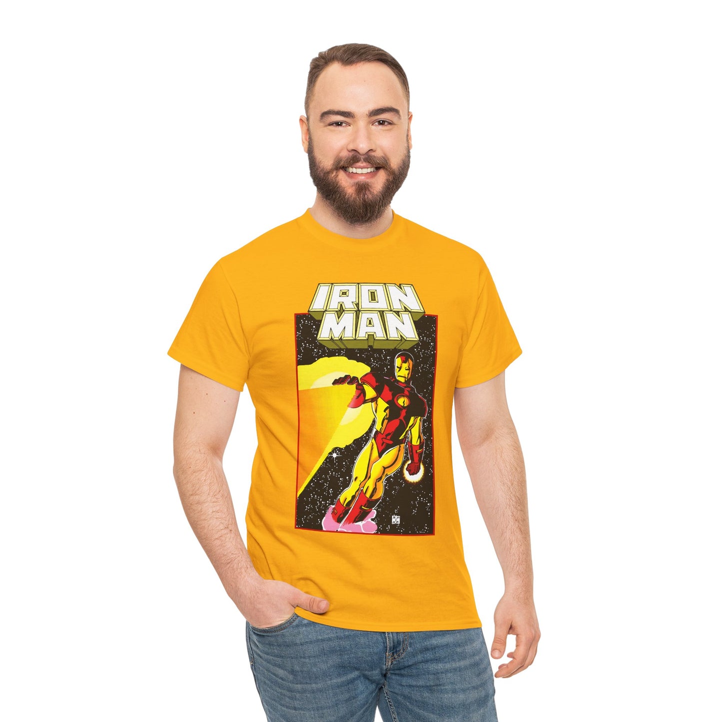 Iron Man T-Shirt - John Romita Jr Art - Cover to Issue #256 - Tony Stark in Space - Marvel Comics