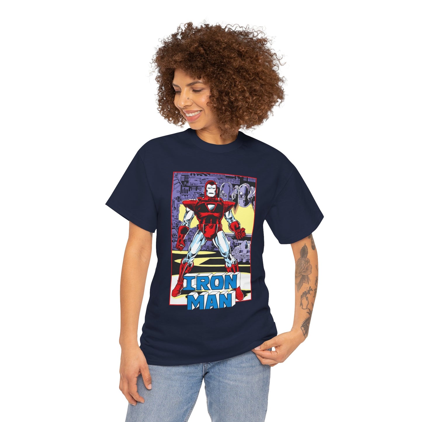 Iron Man T-Shirt - Tony Stark, Stark Industries - Silver Centurion Armor - Marvel Comics