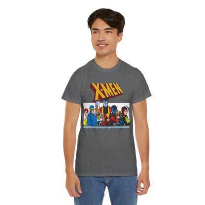 X-Men T-Shirt - Arthur Adams Art - Cyclops, Nightcrawler, Storm, Wolverine, Shadowcat, Phoenix (Rachel Summers), Colossus, Rogue - Marvel Comics