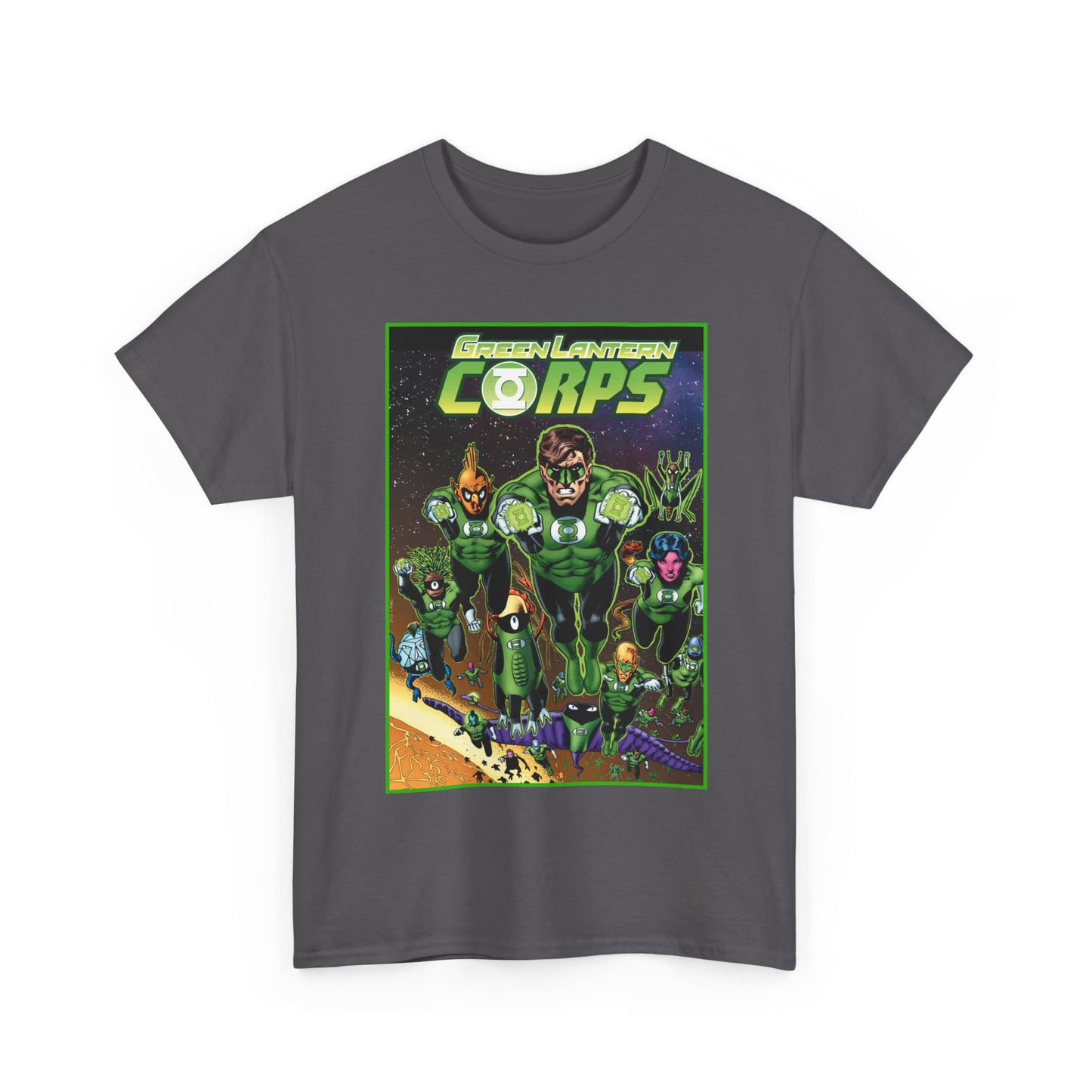 Green Lantern Corps T-Shirt - Brian Bolland Art - DC Comics - Hal Jordan, Tomar Re, Katma Tui