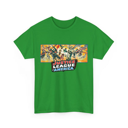 Justice League T-Shirt - Alex Ross Art - Superman, Batman, Wonder Woman, Black Canary, Hawkman, Green Lantern, Adam Strange, Plastic Man, Zatanna - DC Comics