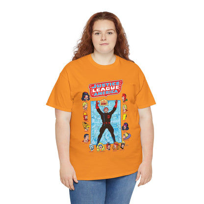 Justice League of America T-Shirt - George Perez Art - Justice Society, All-Star Squadron Team-Up DC Comics