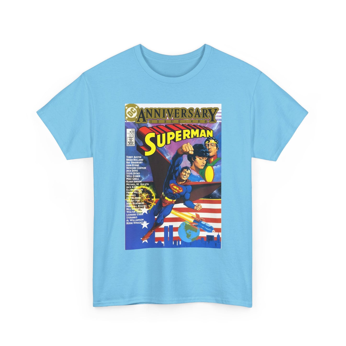 Superman #400 T-Shirt - Howard Chaykin & Frank Miller Art - Jor-El, Lara, Krypton - DC Comics