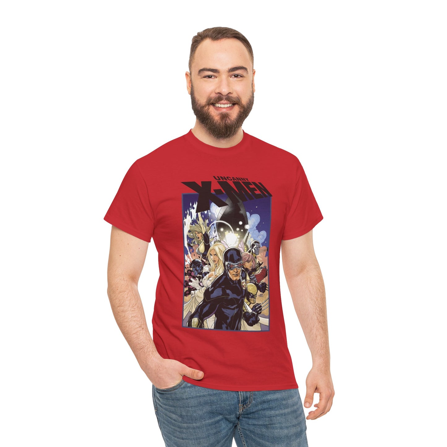 Uncanny X-Men T-Shirt - Terry Dodson Art - Cyclops, Emma Frost, Wolverine, Nightcrawler, Colossus - Marvel Comics