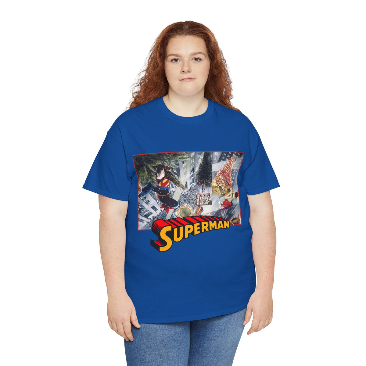 Superman Christmas Tree T-Shirt - Alex Ross Art - DC Comics