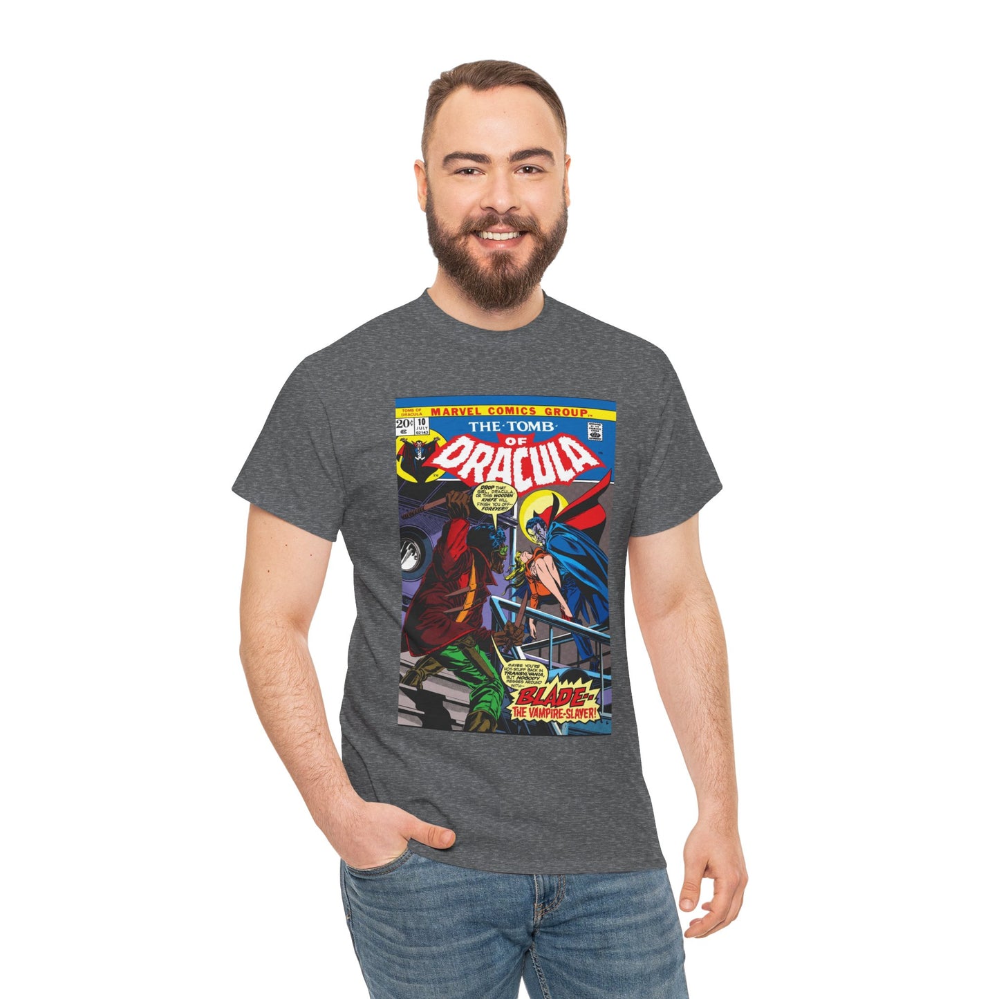 Tomb of Dracula T-Shirt - #10, First Appearance of Blade, Vampire Hunter - Marvel Comics