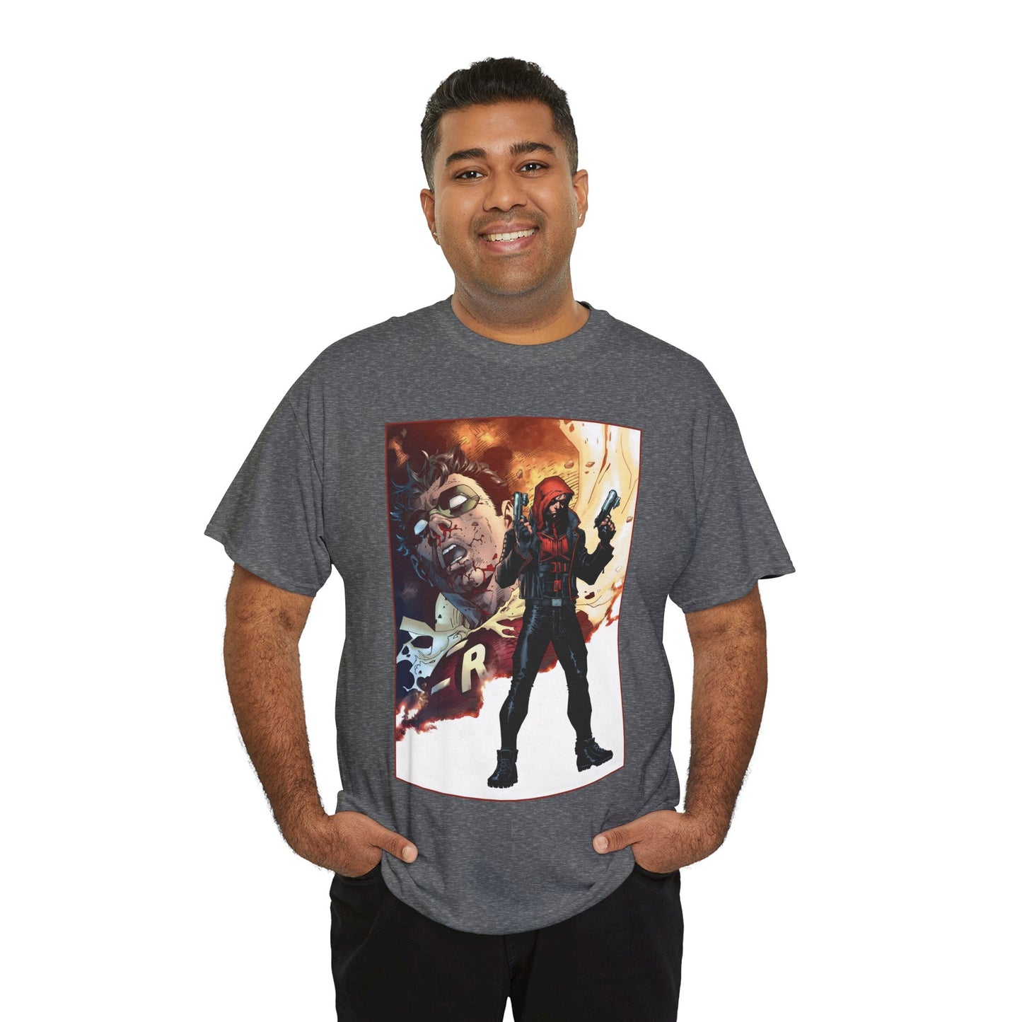 Red Hood T-Shirt - Jim Lee Art - Jason Todd, Batman Sidekick - DC Comics