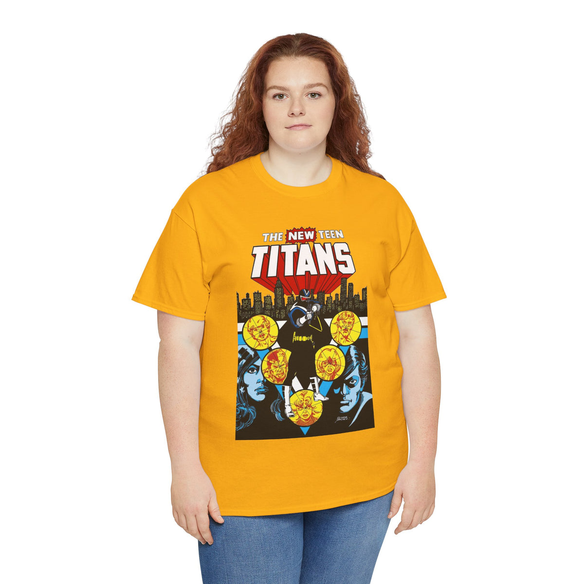 New Teen Titans T-Shirt - George Perez Art - Vigilante, Robin, Wonder Girl - Annual #2 Cover Art - DC Comics