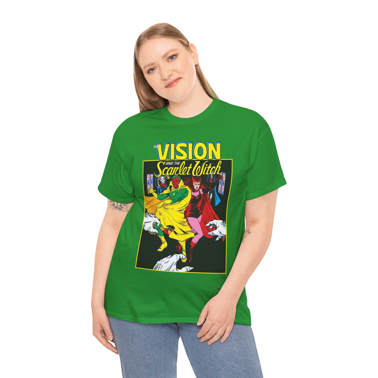 Vision & Scarlet Witch T-Shirt - Avengers Members - 1985 Cover Art - Marvel Comics