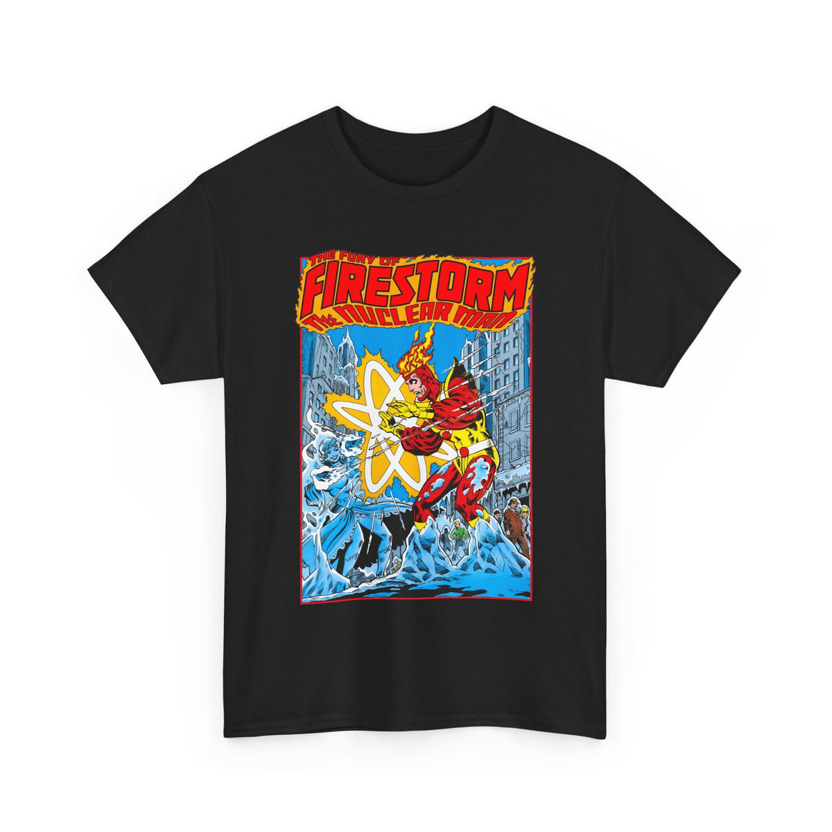 Fury of Firestorm T-Shirt - Pat Broderick Art - Vs Killer Frost - #3 Cover Art - DC Comics