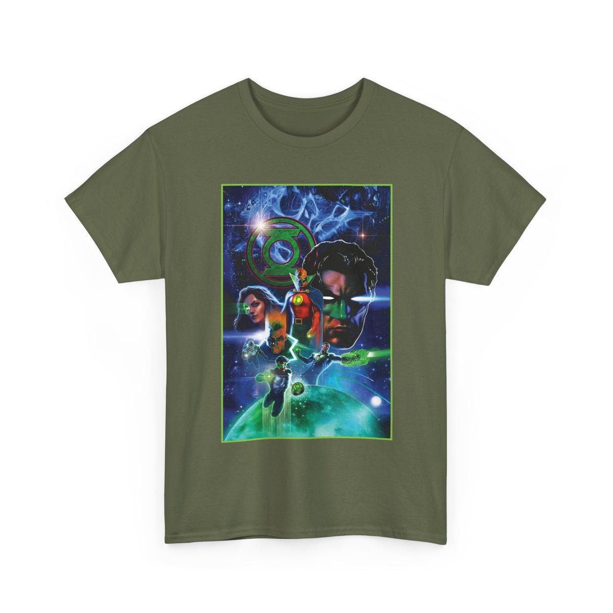 Green Lantern T-Shirt - Liam Sharp Art - Alan Scott, Hal Jordan, Kyle Rayner - DC Comics