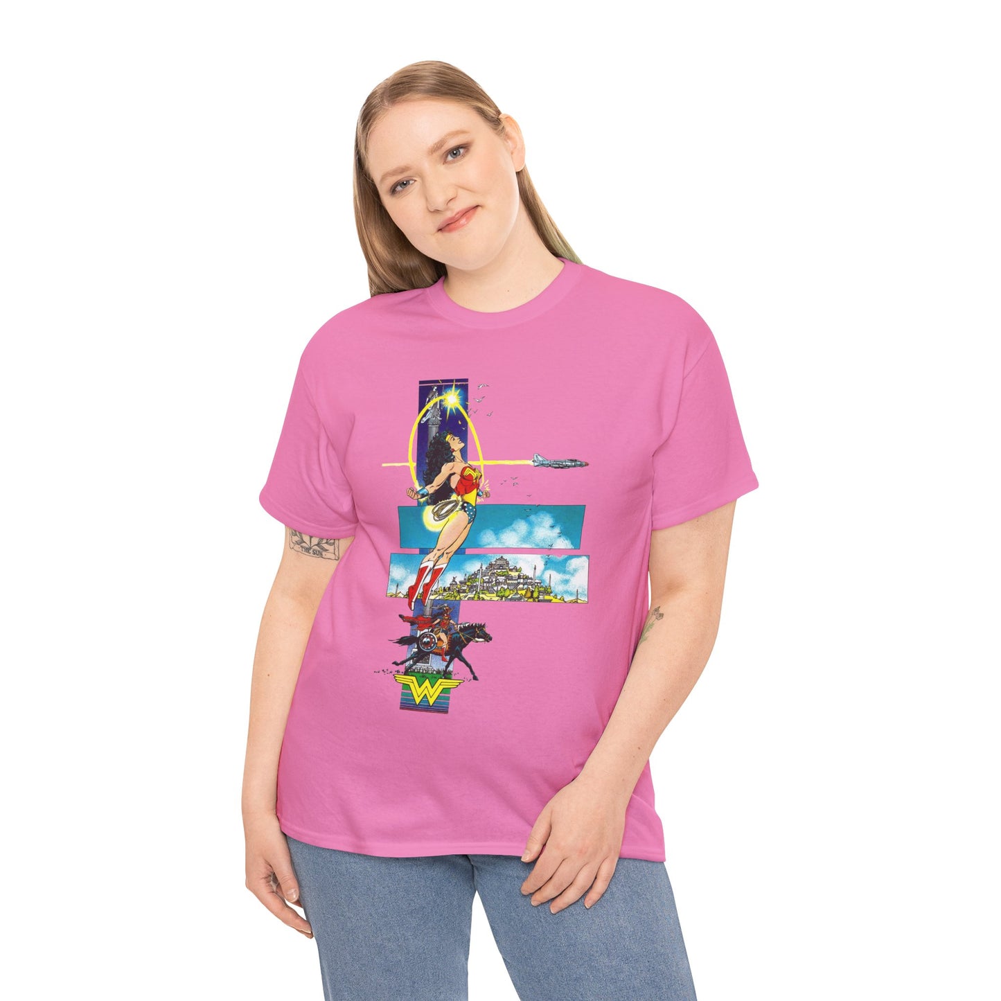 Wonder Woman T-Shirt - George Perez Art - From History of the DC Universe Series - Themyscira - DC Comics