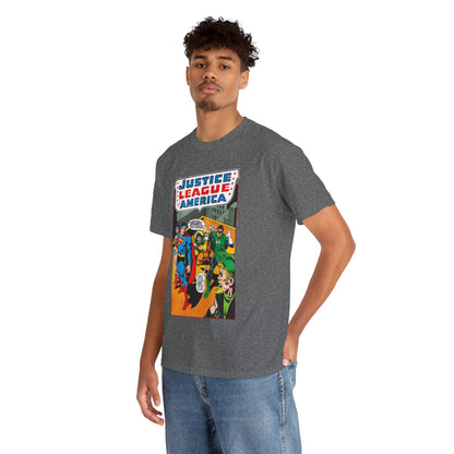 Justice League of America T-Shirt - Dick Dillin Art - Superman, Wonder Woman, Green Arrow, Green Lantern - DC Comics