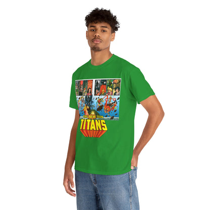 New Teen Titans T-Shirt - George Perez Art - Robin, Wonder Girl, Cyborg, Raven, Starfire, Kid Flash - DC Comics