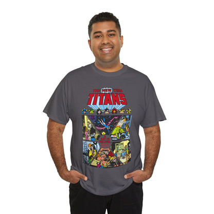 New Teen Titans T-Shirt - George Perez Art - #8 Cover - A Day in the Life - Robin, Wonder Girl, Cyborg, Starfire, Raven, Changeling, Kid Flash - DC Comics