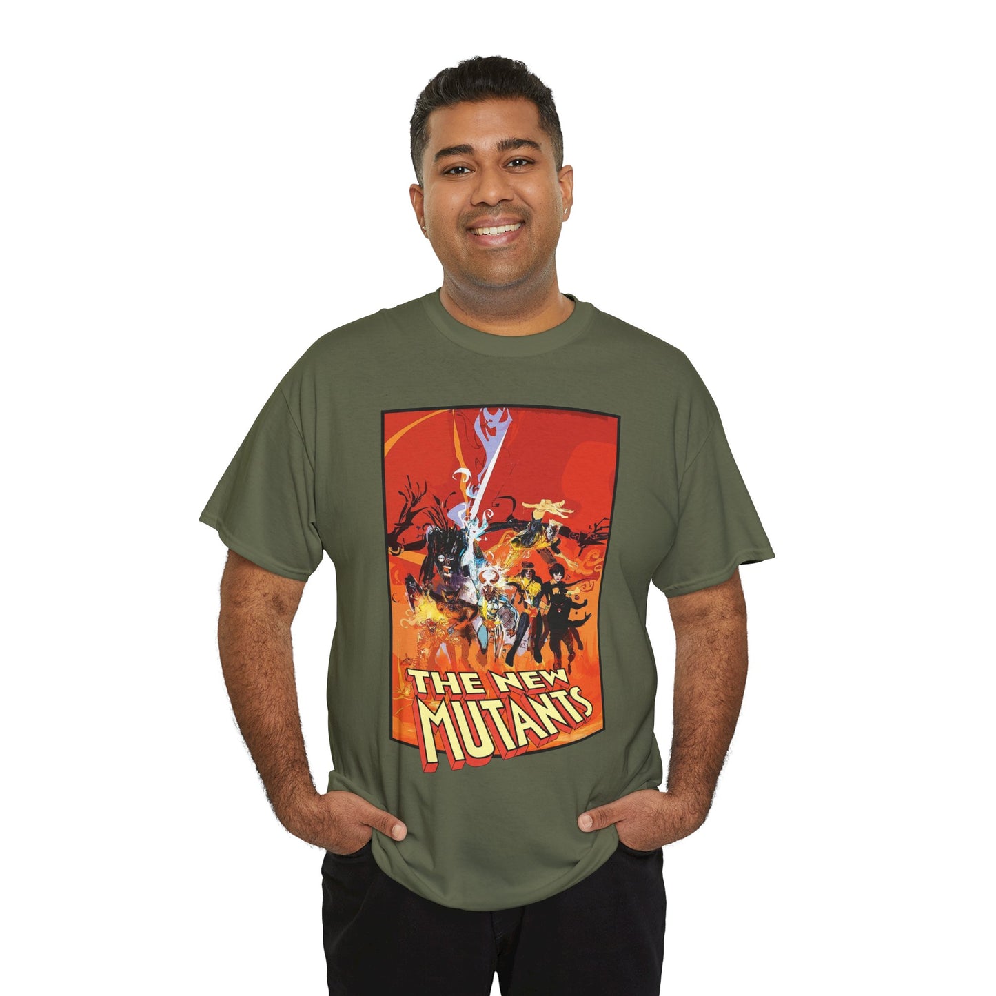 New Mutants T-Shirt - Bill Sienkiewicz Art - Marvel Comics - Magik, Warlock, Cannonball, Wolsbane, Sunspot