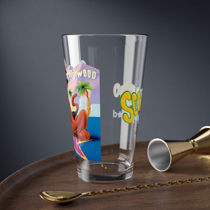 Scooby Doo Goes to Hollywood Pint Glass, 16oz - Hanna-Barbera Animated Movie - Shaggy & Scooby As Movie Stars