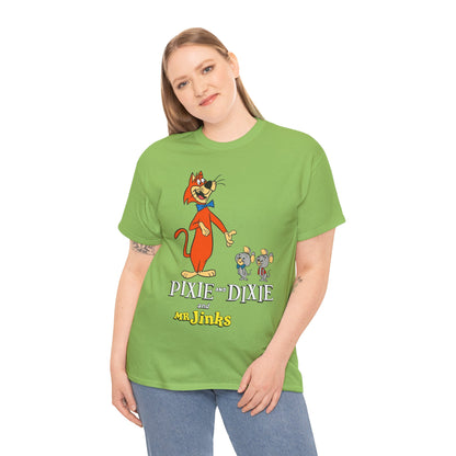 Pixie & Dixie & Mr Jinks T-Shirt - Classic Hanna-Barbera Saturday Morning Cartoon - I Hate Meeces to Pieces!