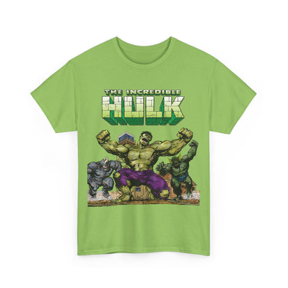 Incredible Hulk T-Shirt - Classic John Byrne Art - Rhino, Abomination - Marvel Comics - Bruce Banner