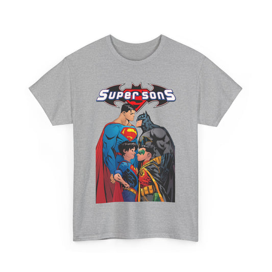 Super Sons T-Shirt - Jorge Jimenez Art - Superman, Batman, Jon Kent, Damian Wayne - DC Comics - Sons of Superman & Batman
