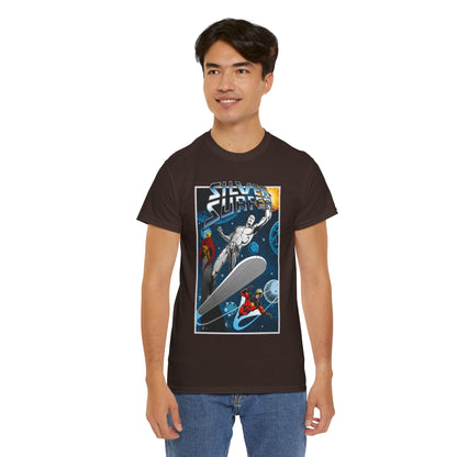 Silver Surfer T-Shirt - With Adam Warlock & Captain Marvel - Norrin Radd - Former Herald of Galactus - Fantastic Four Ally - Marvel Comics