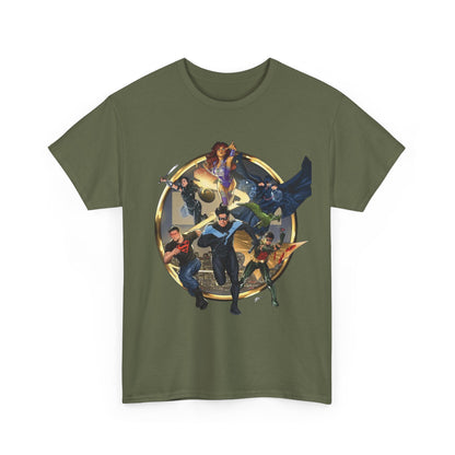 Titans T-Shirt - Taurin Clarke Art - Nightwing, Raven, Starfire, Wonder Girl, Superboy, Robin - DC Comics