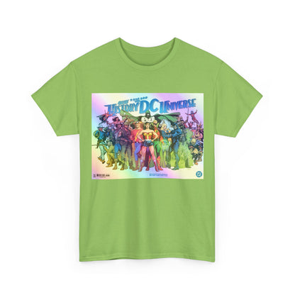 New History of the DC Universe T-Shirt - Wonder Woman, Wildcat, Black Canary, Sgt. Rock, Etrigan, Spectre, Jonah Hex - DC Comics