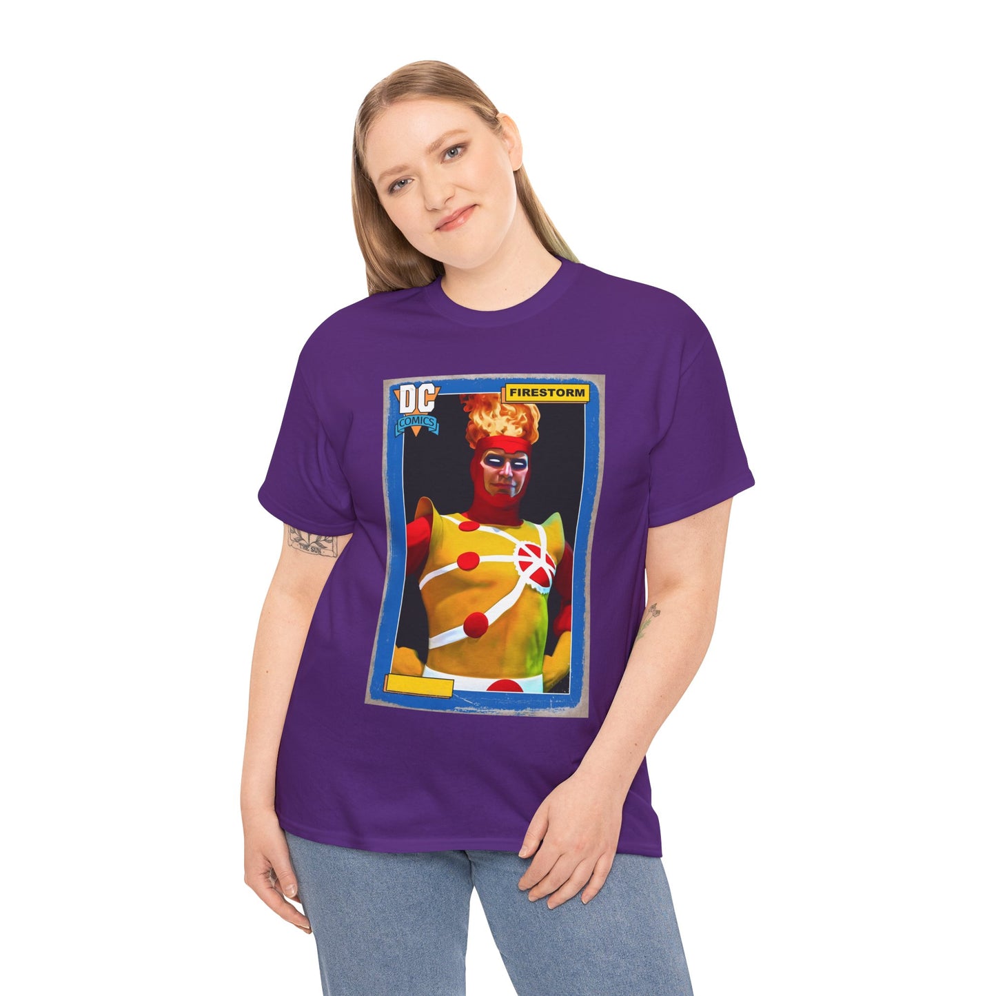Firestorm T-Shirt - Mark Spears Art - DC Universe Trading Card Homage - Ronnie Raymond - DC Comics