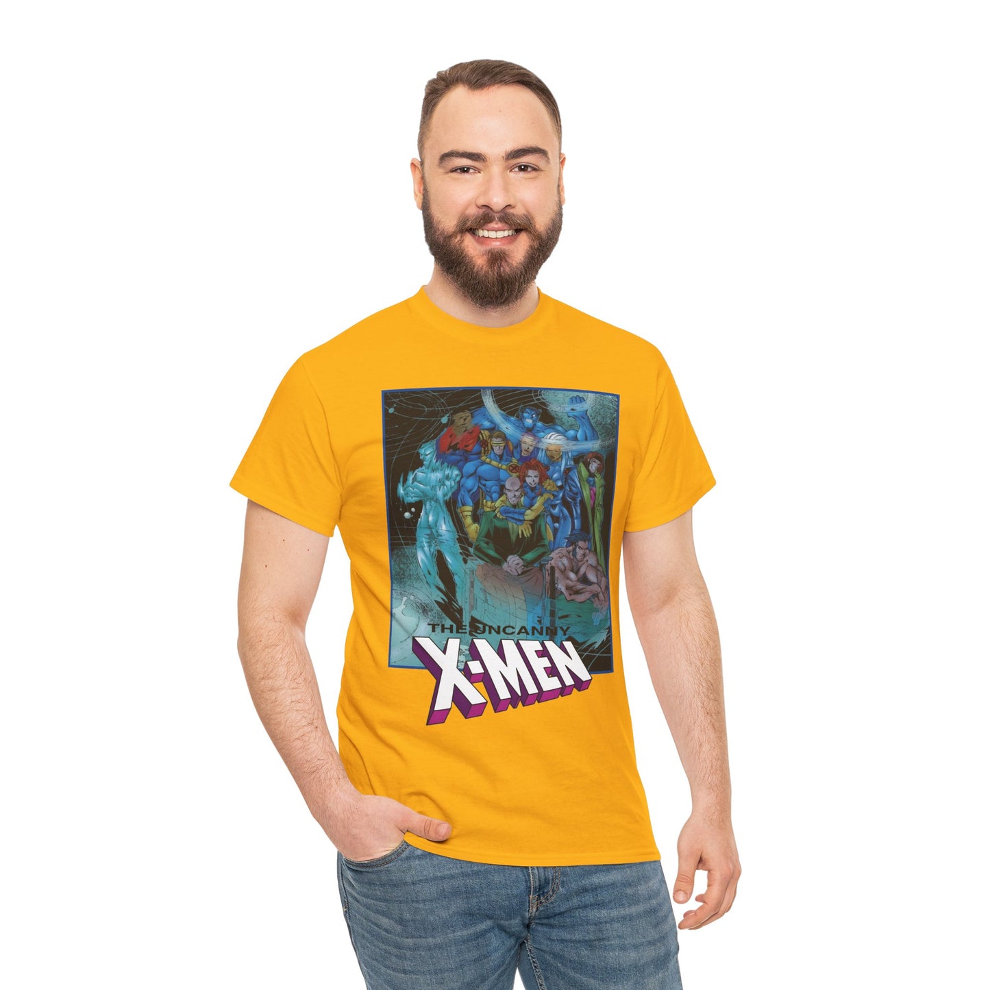 Uncanny X-Men T-Shirt - Joe Madureira Art - #337 Cover Art - Cyclops, Gambit, Wolverine, Storm, Iceman, Professor X - Marvel Comics