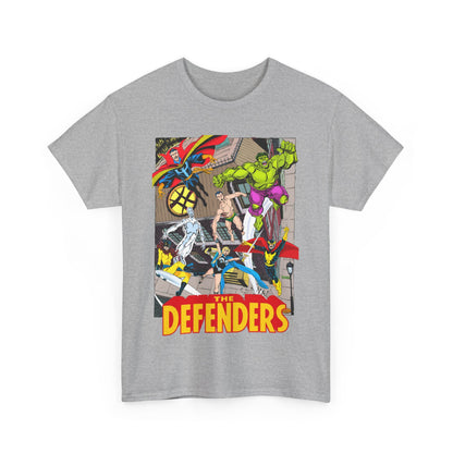 Defenders T-Shirt - John Byrne Art - Marvel Comics - Dr Strange, Nighthawk, Hulk