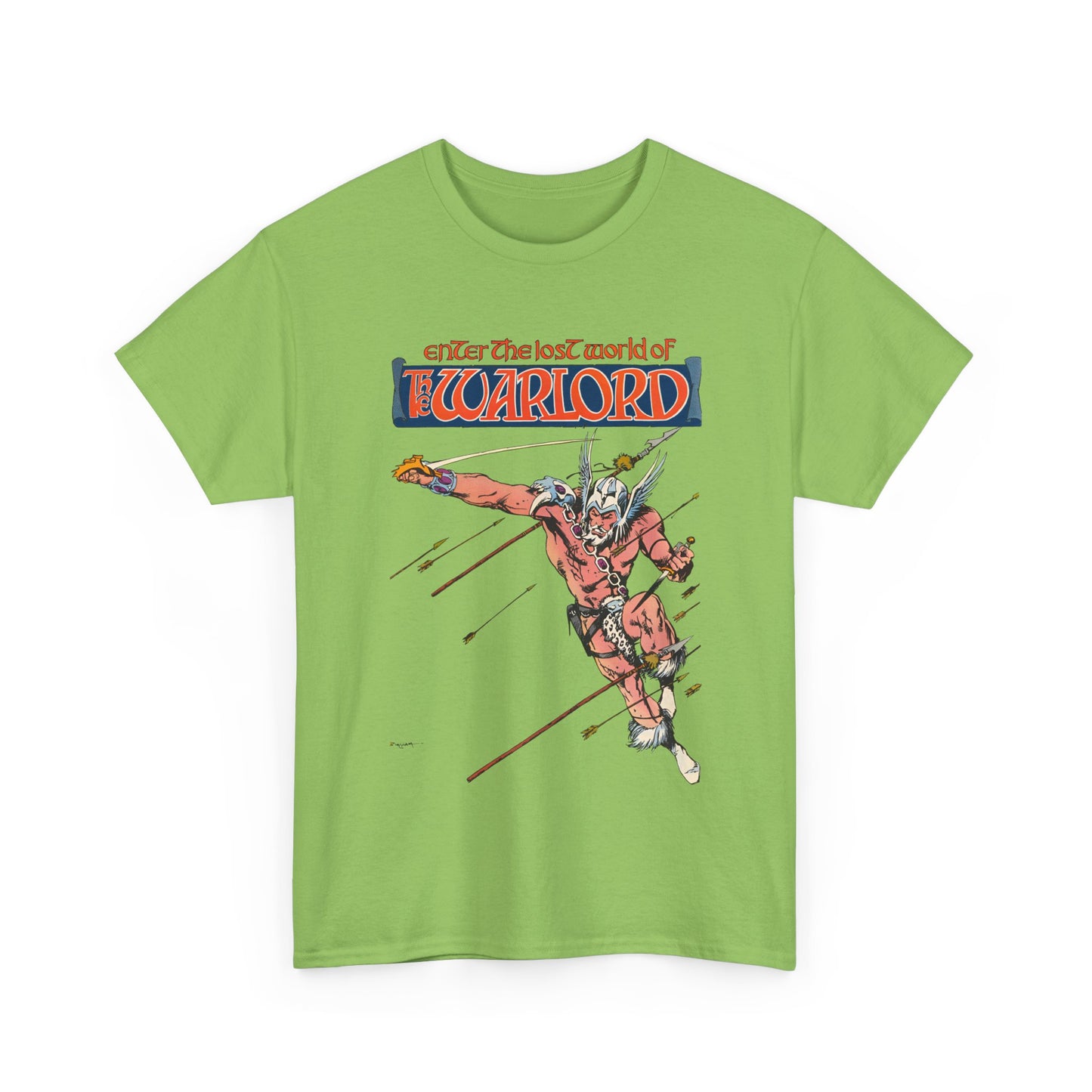 Warlord T-Shirt - Jerry Bingham Art - Travis Morgan, Skartaris - DC Comics