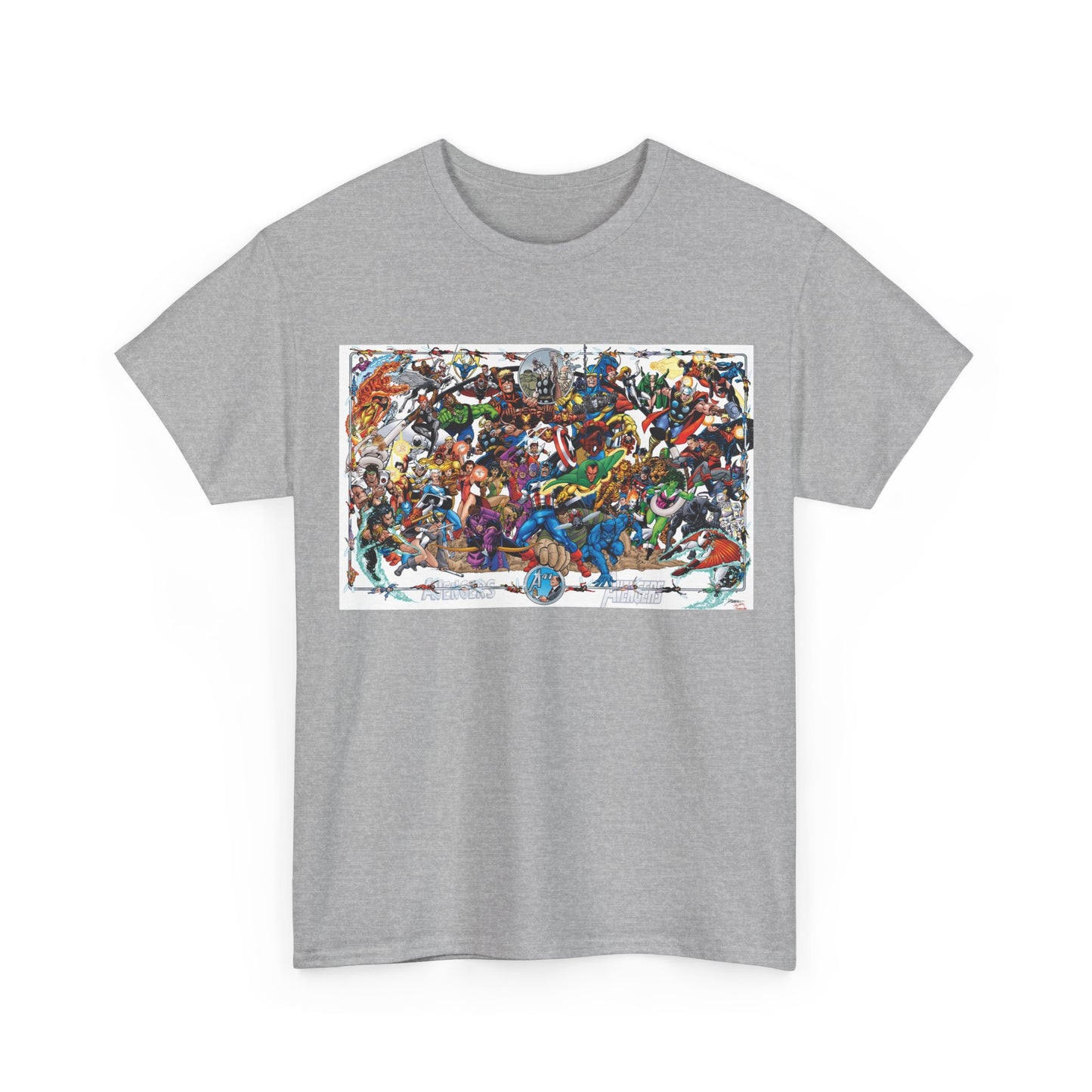 Avengers T-Shirt - George Perez Art - Poster Art of Basically Every Avenger - Marvel Comics