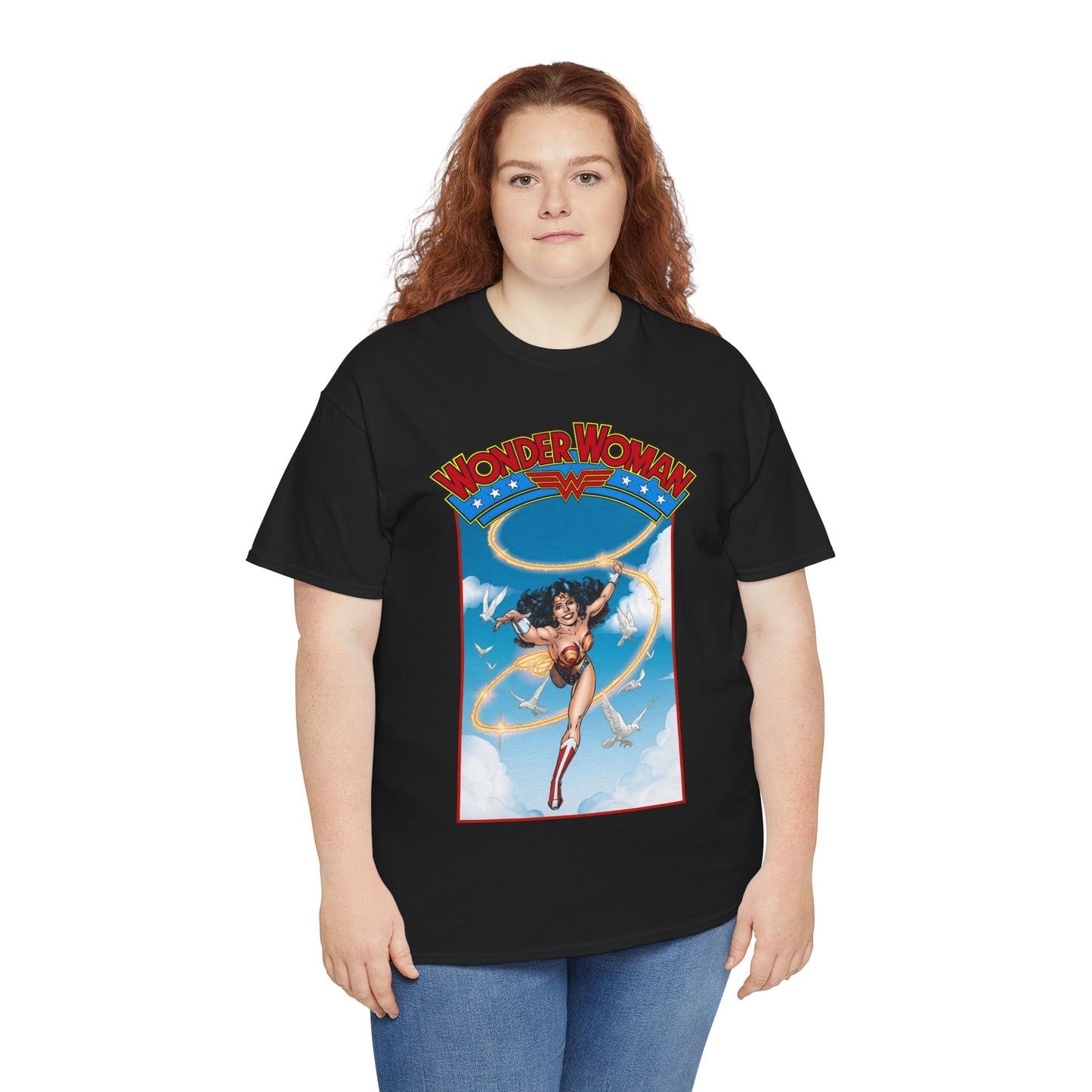 Wonder Woman T-Shirt - George Perez Art - Post-Crisis 1980s Retro Graphic - Themyscira - DC Comics