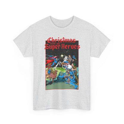 Christmas With the DC Super-Heroes T-Shirt - José Luis García-López Art - Superman, Batman, Jonah Hex, Legion of Super-Heroes - DC Comics
