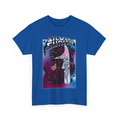 Silver Surfer & Galactus T-Shirt - John Byrne Art - Fantastic Four Connection - Former Herald, Norrin Radd - Marvel Comics