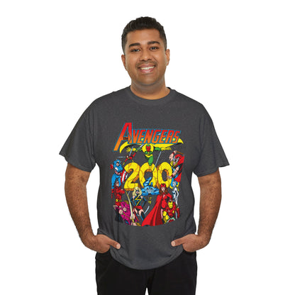Avengers T-Shirt - George Perez Art - #200 Cover - Thor, Scarlet Witch, Iron Man, Vision, Hawkeye, Beast, Jocasta, Wasp, Captain America, Wonder Man