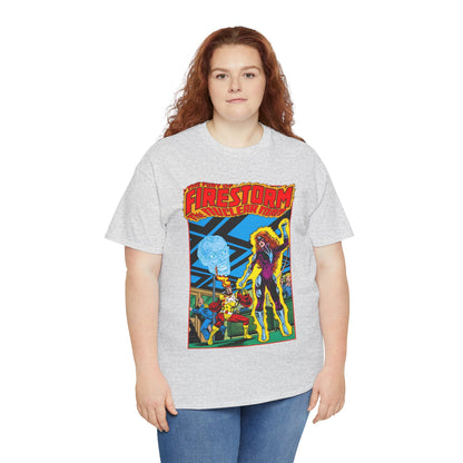 Fury of Firestorm T-Shirt - Pat Broderick Art - Vs Plastique - #7 Cover Art - DC Comics