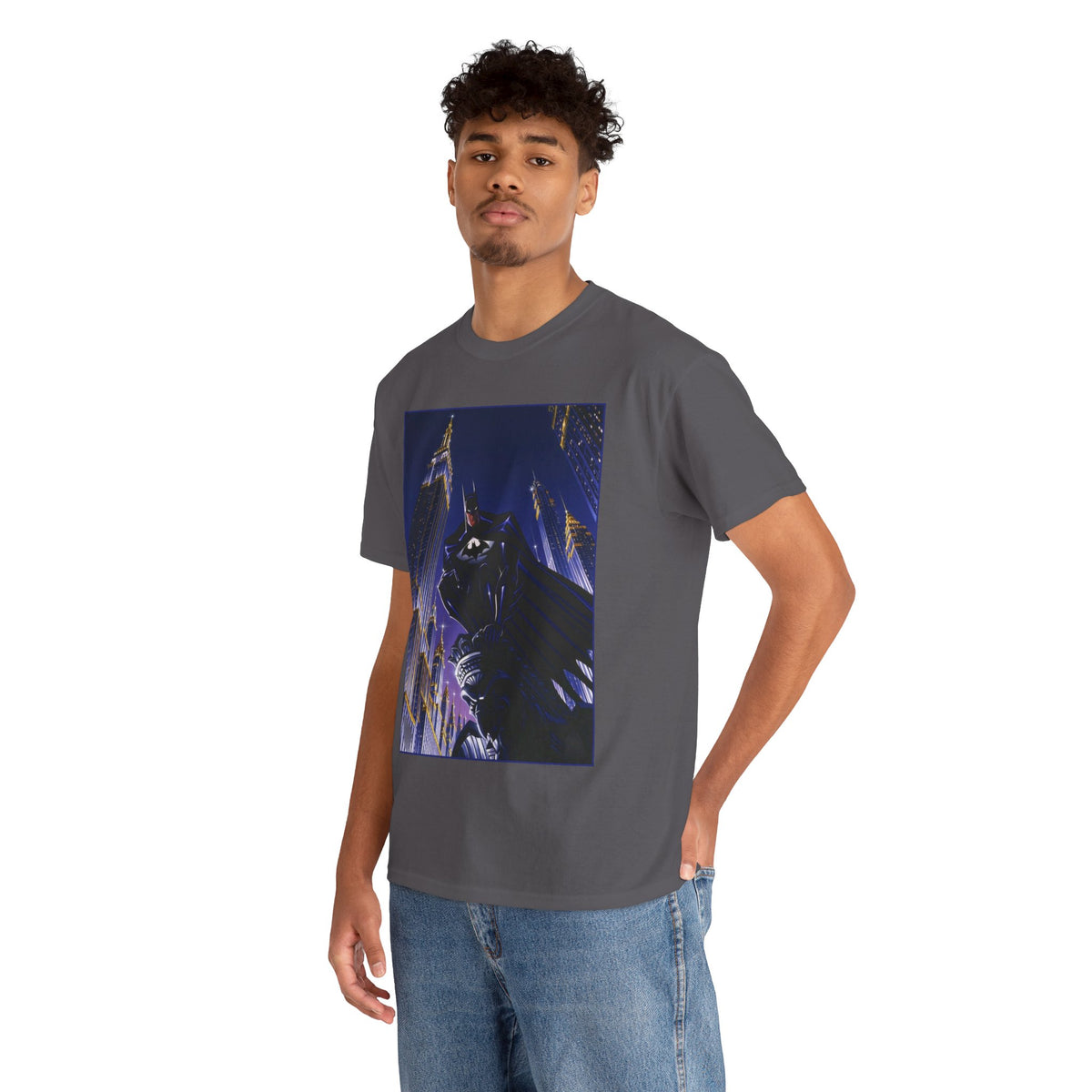Batman T-Shirt -  Animated Series Art - Gotham City Gargoyle - DC Comics
