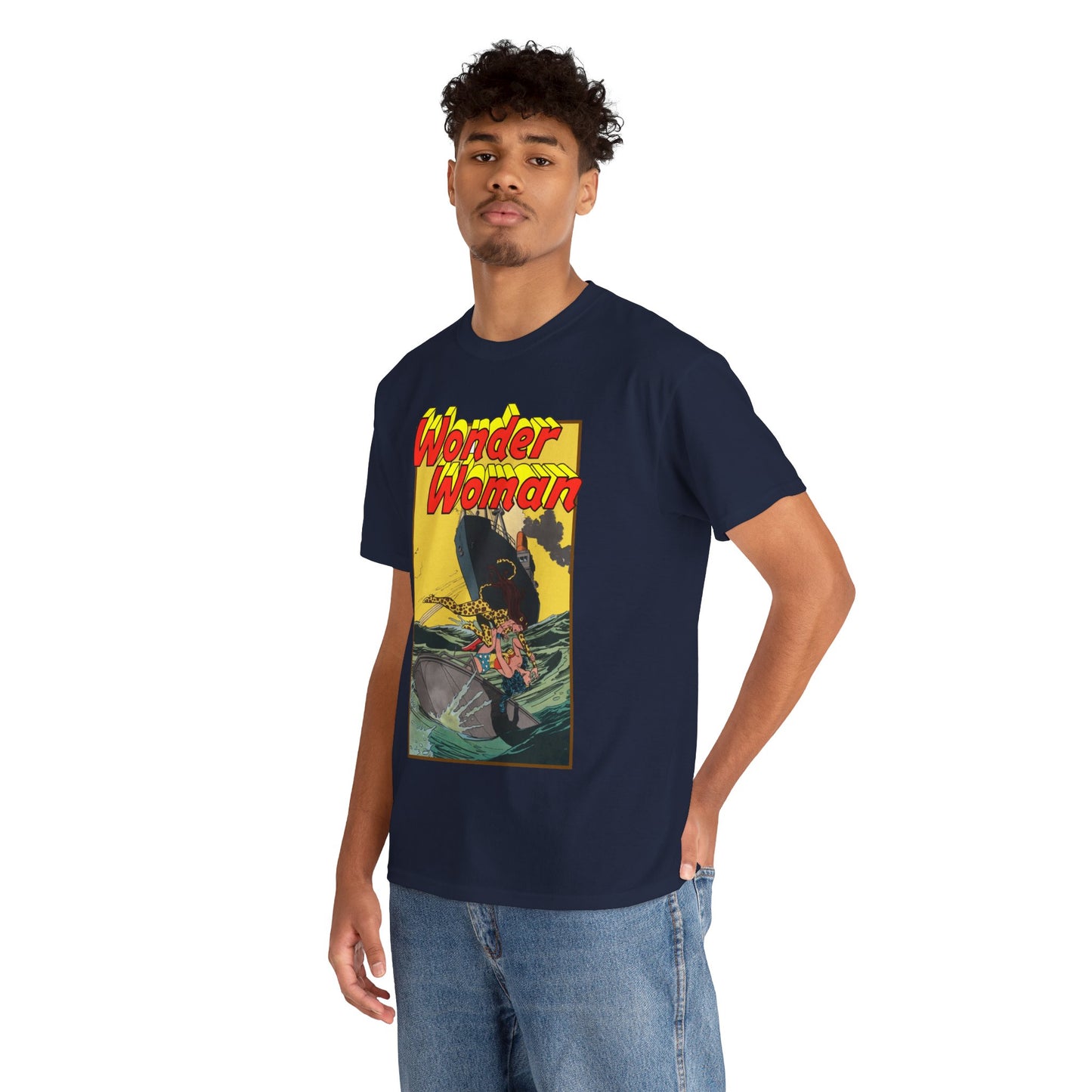 Wonder Woman Vs Cheetah T-Shirt - Rich Buckler & Dan Giordano Art - DC Comics