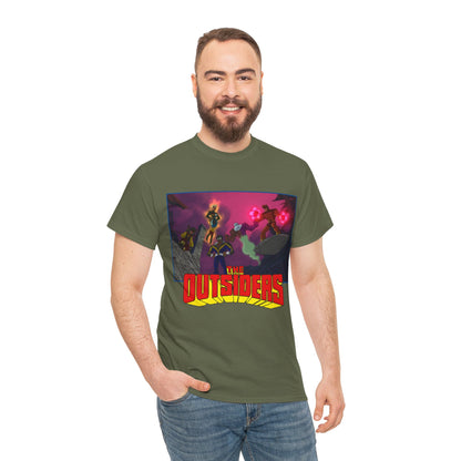 Outsiders T-Shirt - Batman: Brave & Bold Series - Halo, Geo-Force, Black Lightning, Katana, Metamorpho - DC Comics