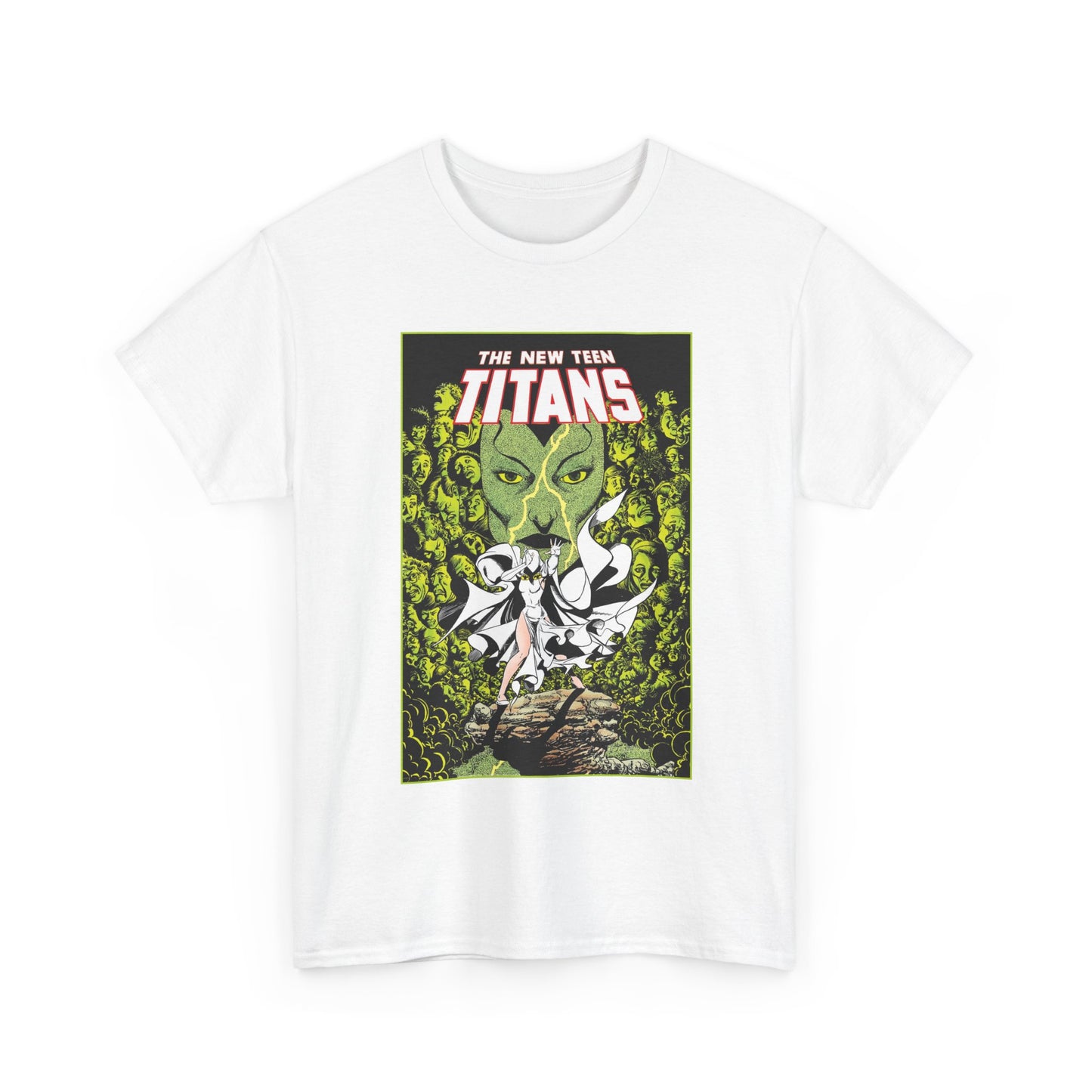 Raven T-Shirt - George Perez Art - New Teen Titans - Versus Phobia - White Raven Costume - DC Comics