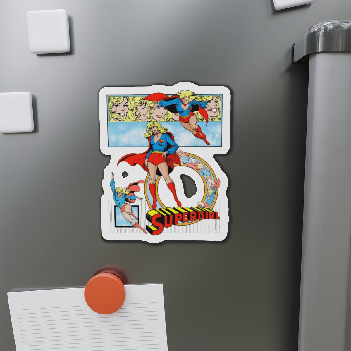 Supergirl Die-Cut Magnet - José Luis García-López Art - DC Comics Style Guide - Maid of Might - Kara from Krypton - Superman's Cousin - 3", 4", 5", 6"