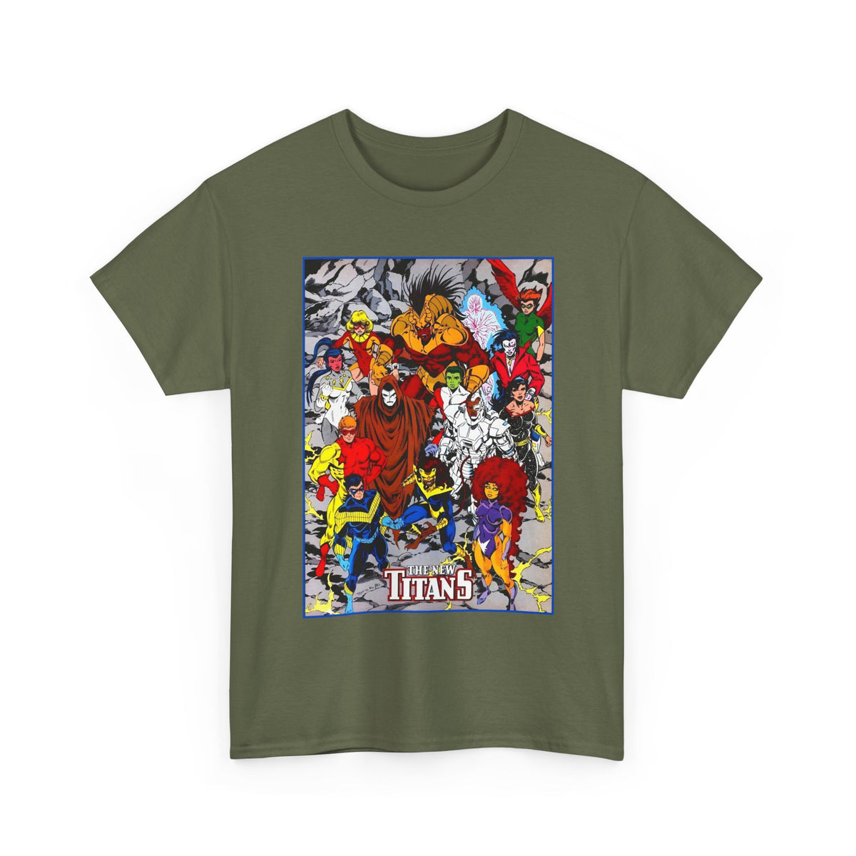New Titans T-Shirt - Tom Grummett Art - Nightwing, Pantha, Phantasm, Wildebeest, Red Star, Troia - DC Comics