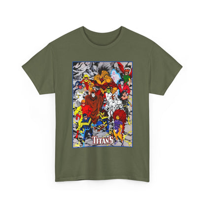 New Titans T-Shirt - Tom Grummett Art - Nightwing, Pantha, Phantasm, Wildebeest, Red Star, Troia - DC Comics