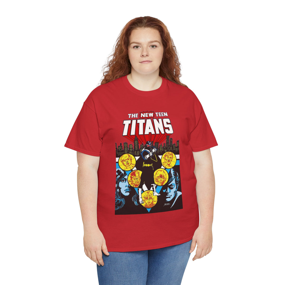 New Teen Titans T-Shirt - George Perez Art - Vigilante, Robin, Wonder Girl - Annual #2 Cover Art - DC Comics