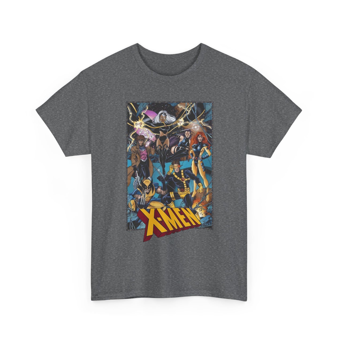 Uncanny X-Men T-Shirt - George Perez Art - Cyclops, Jean Grey, Psylocke, Gambit, Storm - Marvel Comics Mutant Heroes