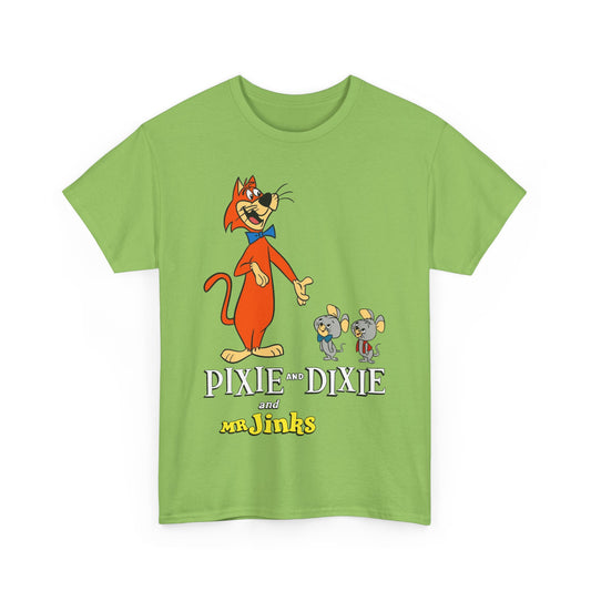 Pixie & Dixie & Mr Jinks T-Shirt - Classic Hanna-Barbera Saturday Morning Cartoon - I Hate Meeces to Pieces!