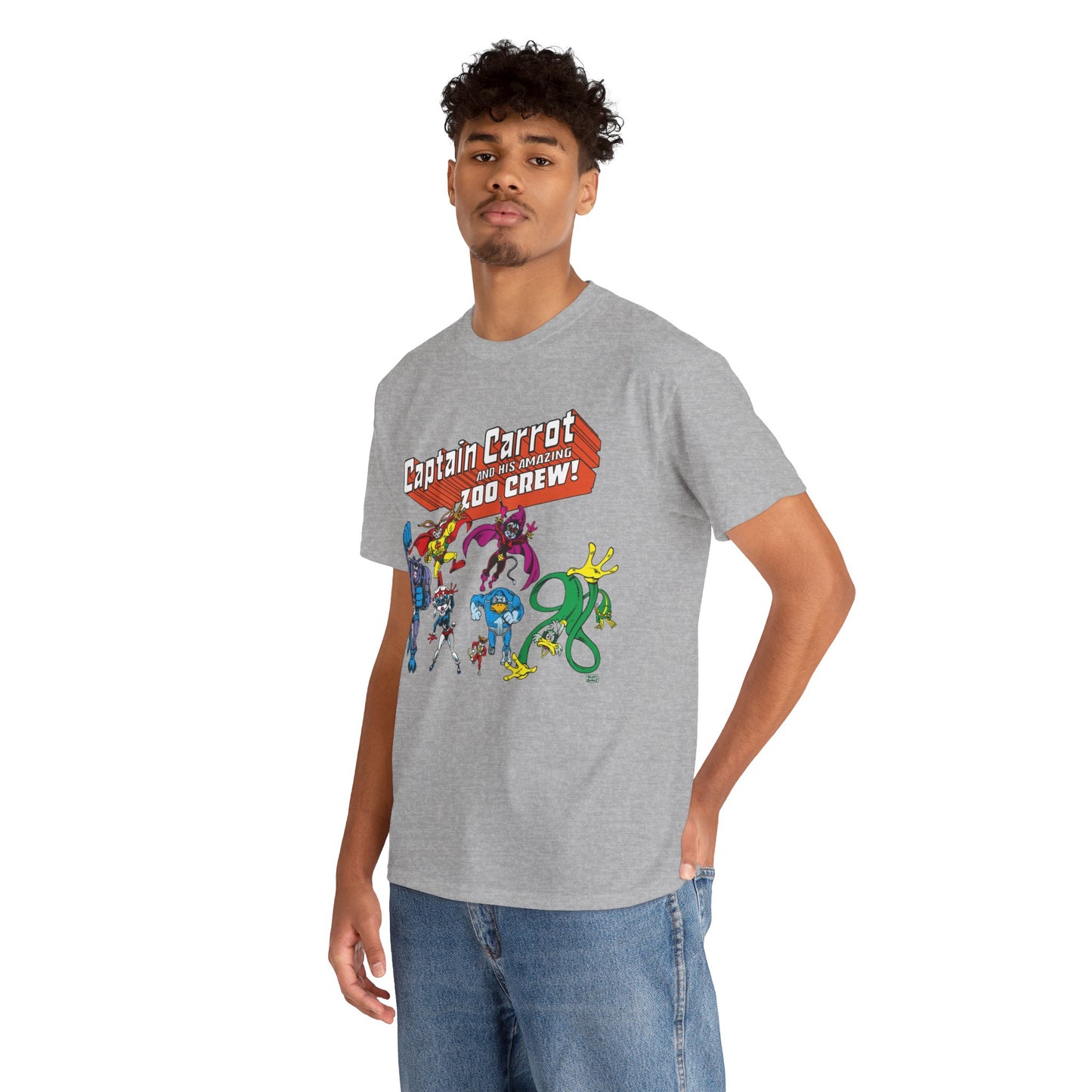 Captain Carrot & the Zoo Crew T-Shirt - 1980s Funny Animal Comic Series - DC Comics